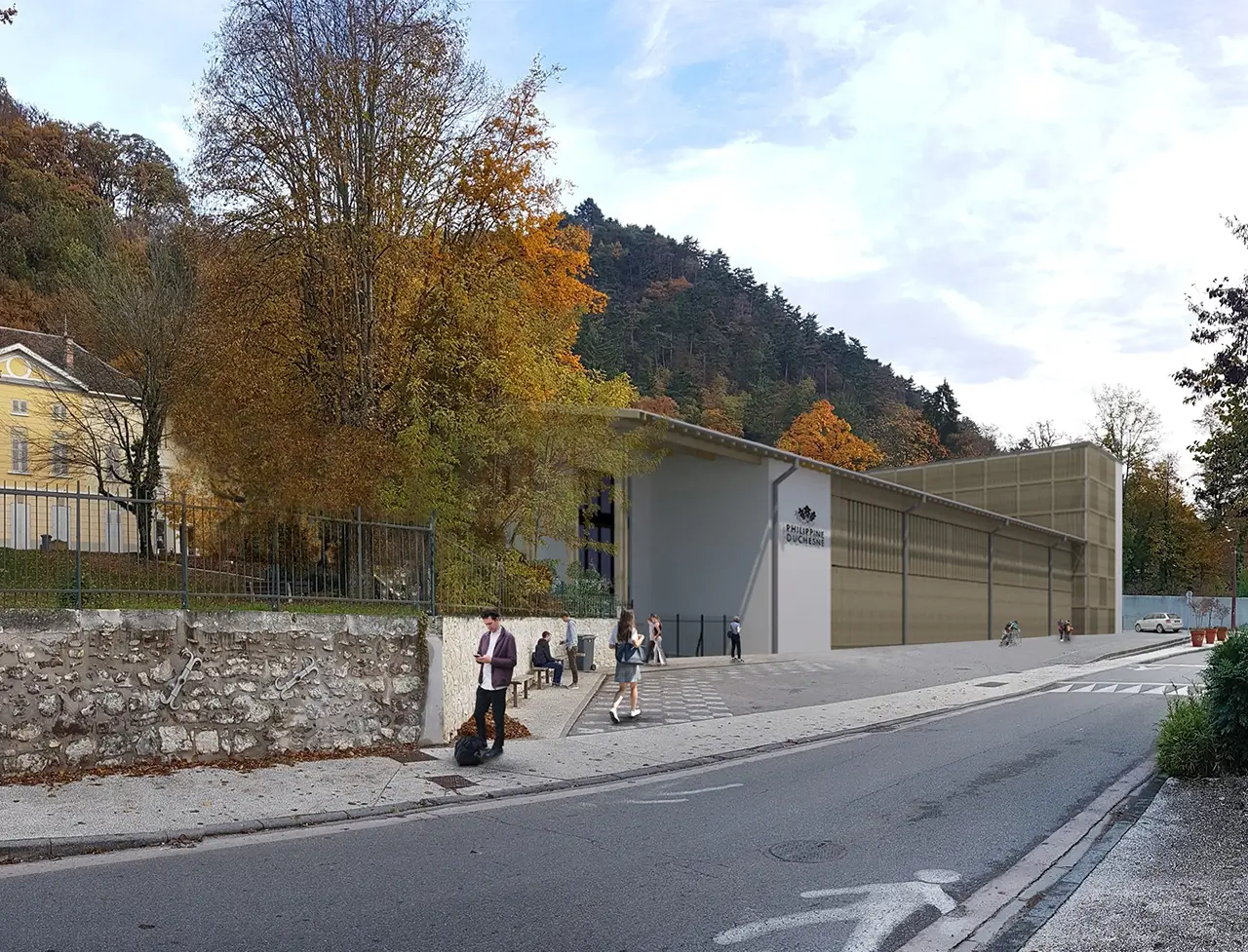 Construction d'un gymnase à Corenc