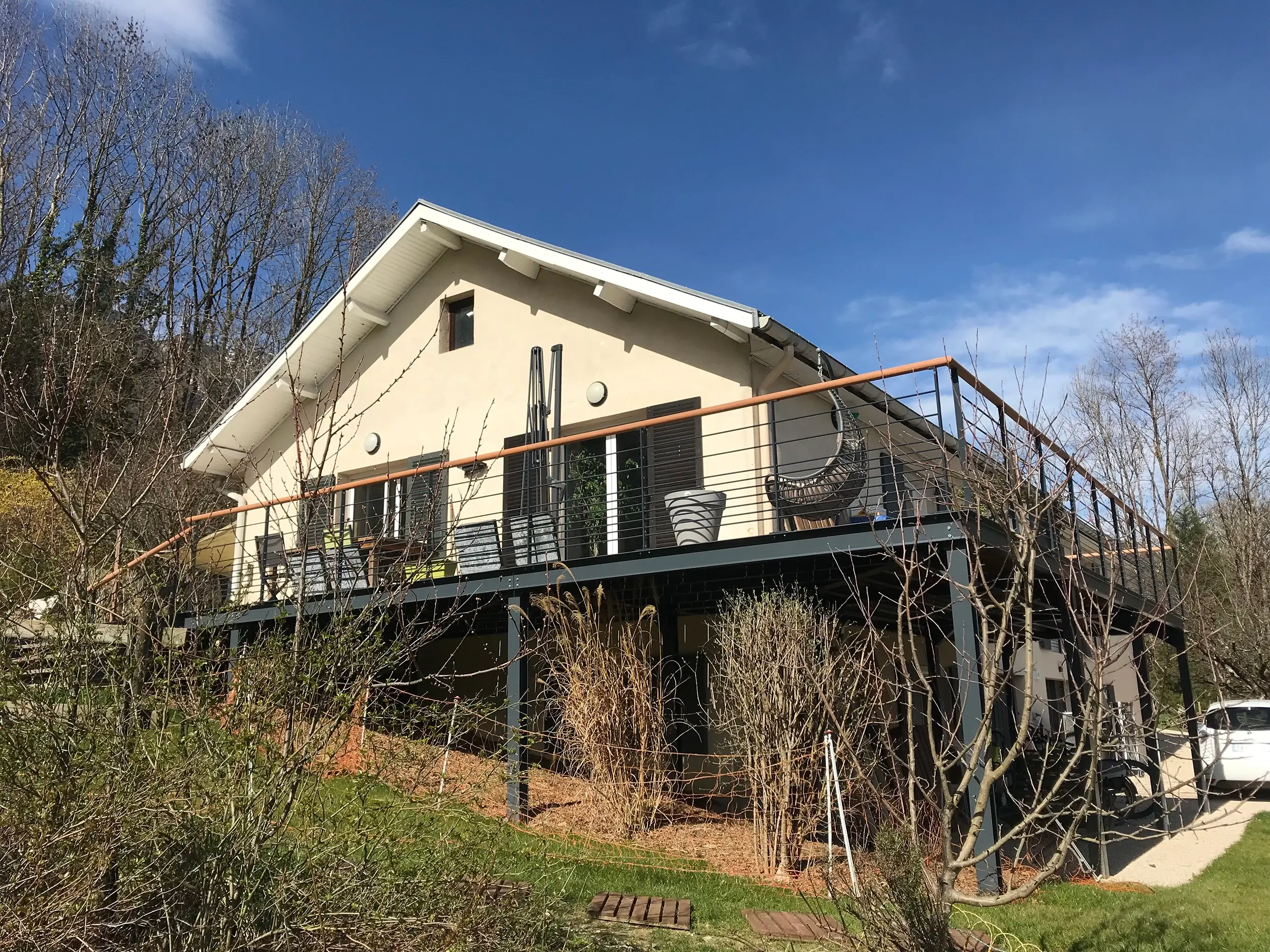 Création d'une terrasse à Chapareillan