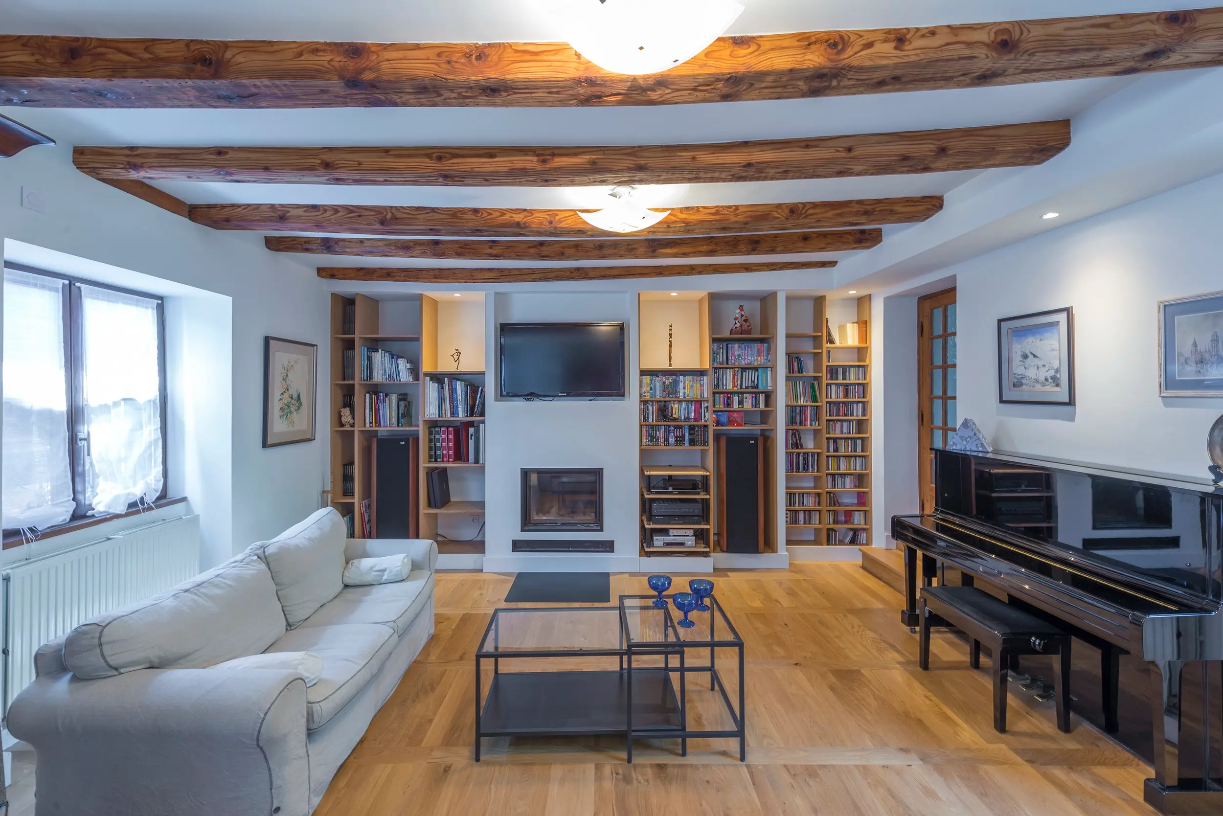 Rénovation d'une maison à Crolles - salon